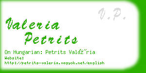 valeria petrits business card